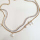 Stainless steel double-layer anklet
